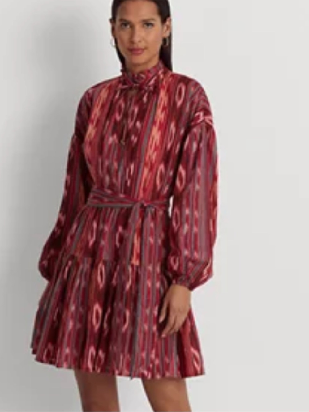 lauren ralph lauren black label geometry Stripe Belted ret $195